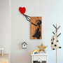 Wallity Banksy - 15 Escultura de pared de madera y metal